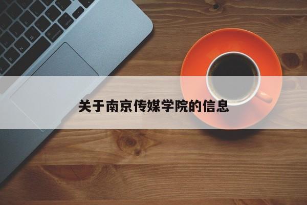 关于南京传媒学院的信息  第1张